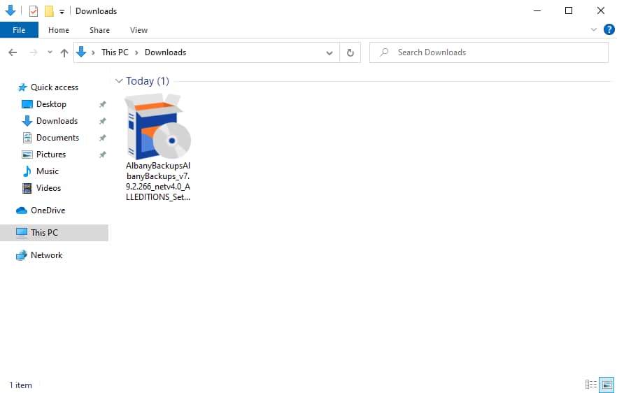 Support Windows Installation Albany Backups